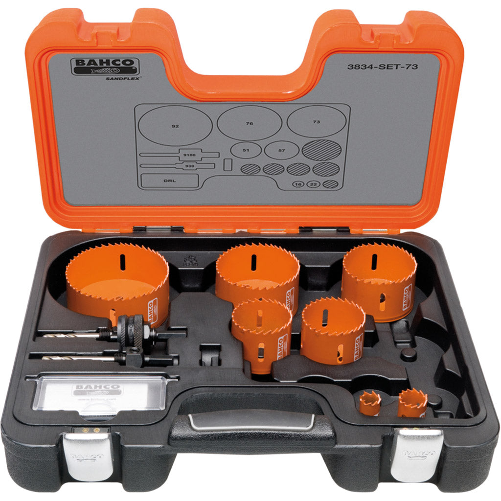 Lochsägen-Satz Bahco Sandflex für Elektriker