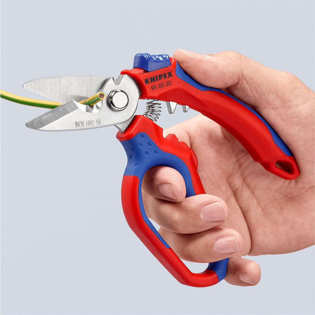 Electrician's scissors angled