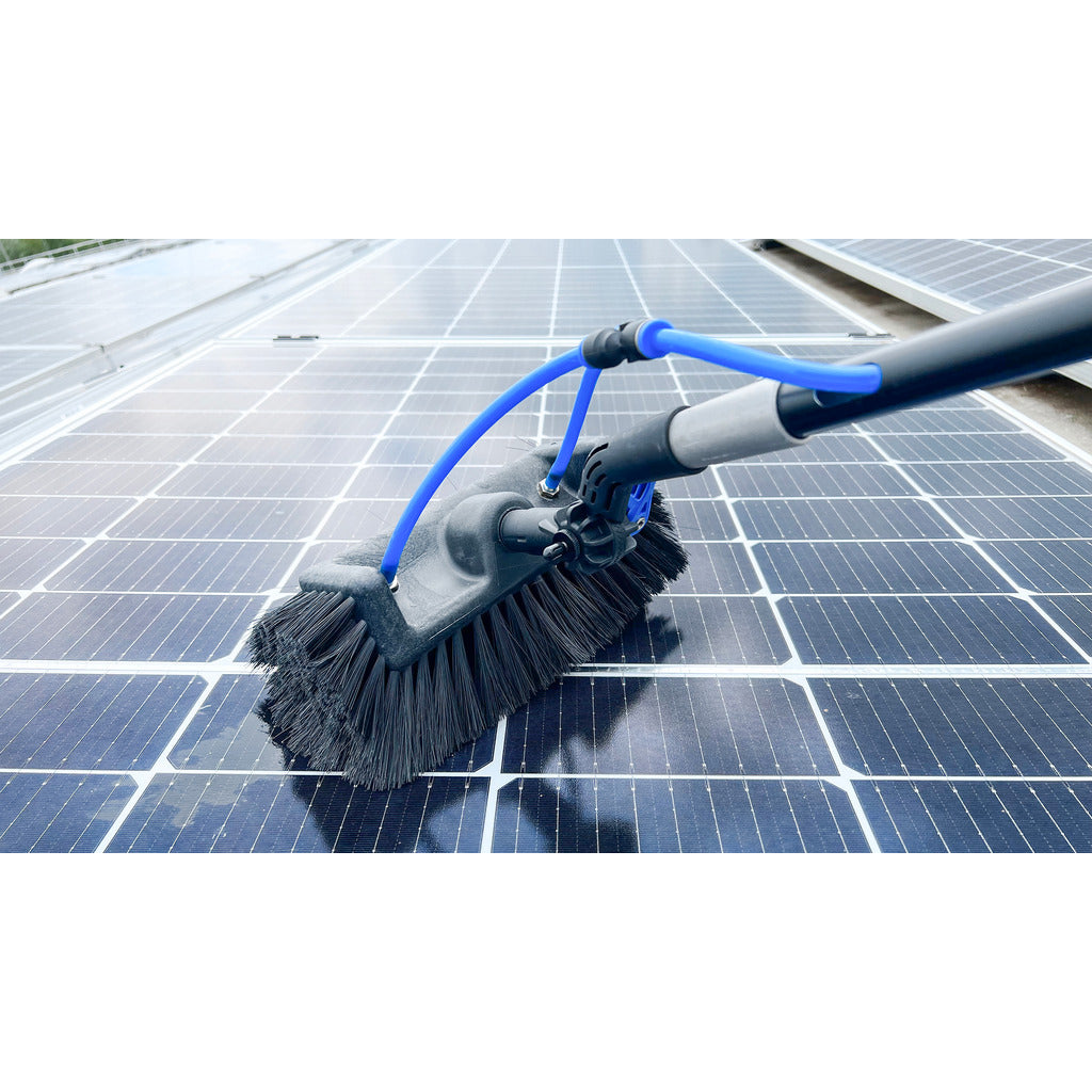 Solar telescopic washing brush set