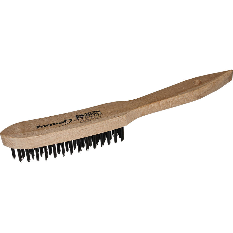 Wire brush steel smooth