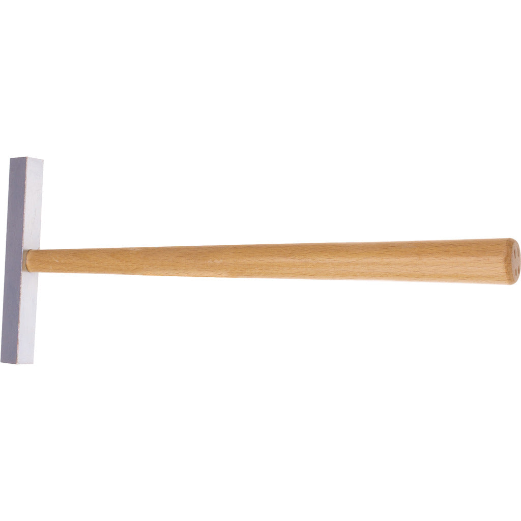 Glazier's hammer with wooden handle
