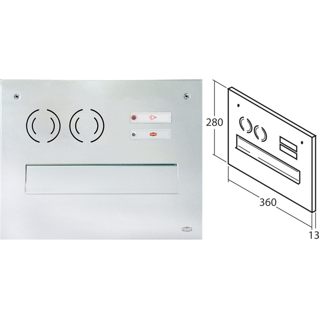 EDELSTAHL-V4A FRONTPLATTE