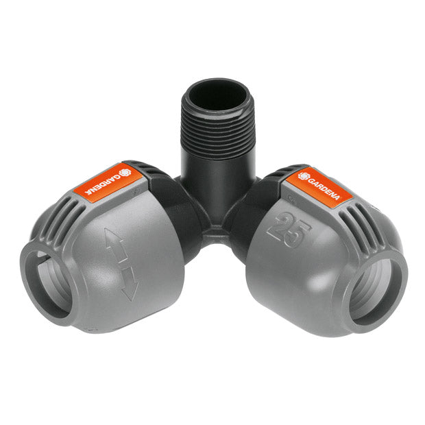 Gomito 25 mm x filettatura maschio 3/4"