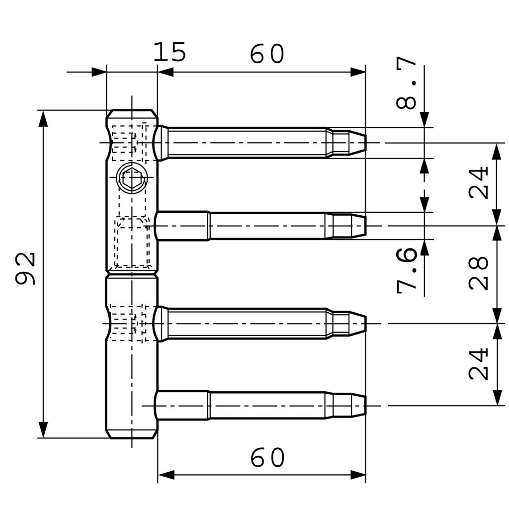 3-DIM door hinge 11R-15-001 (7.0150.60)
