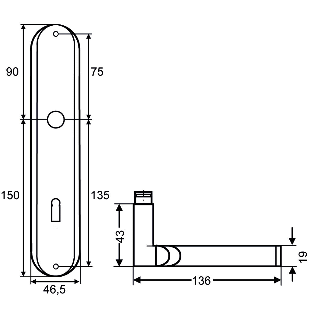 Handle set model Starlight (RL 38)