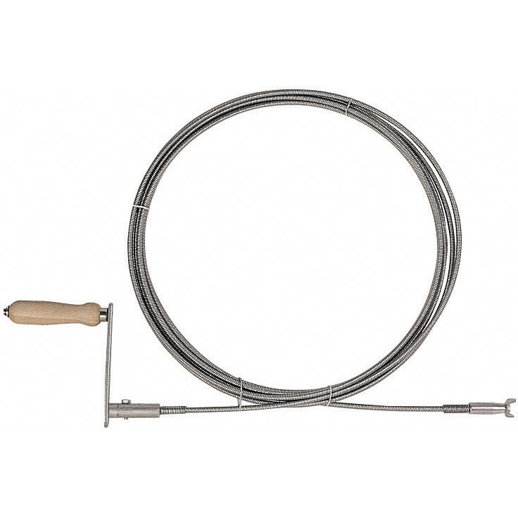 Rohrreinigungswelle mit fixer Kralle