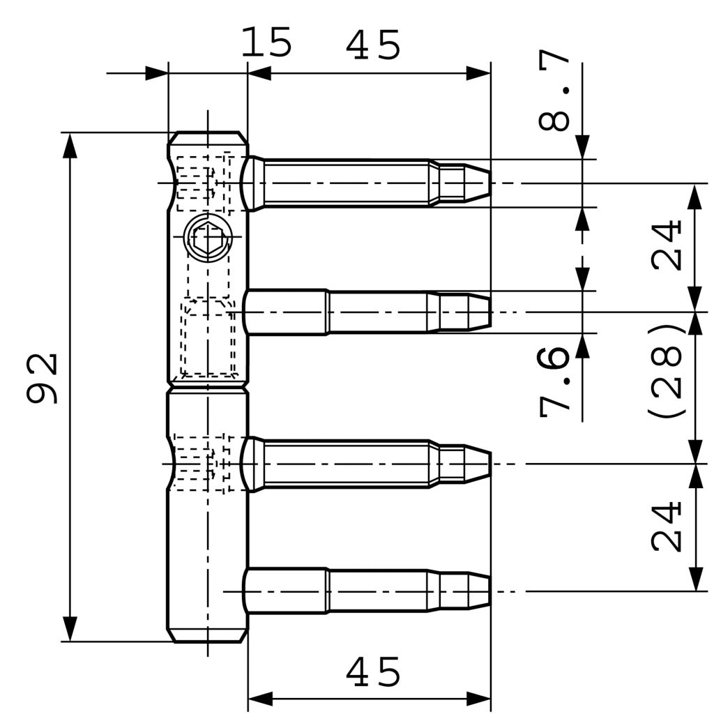 3-DIM door hinge 11R-15-000 (7.0150)