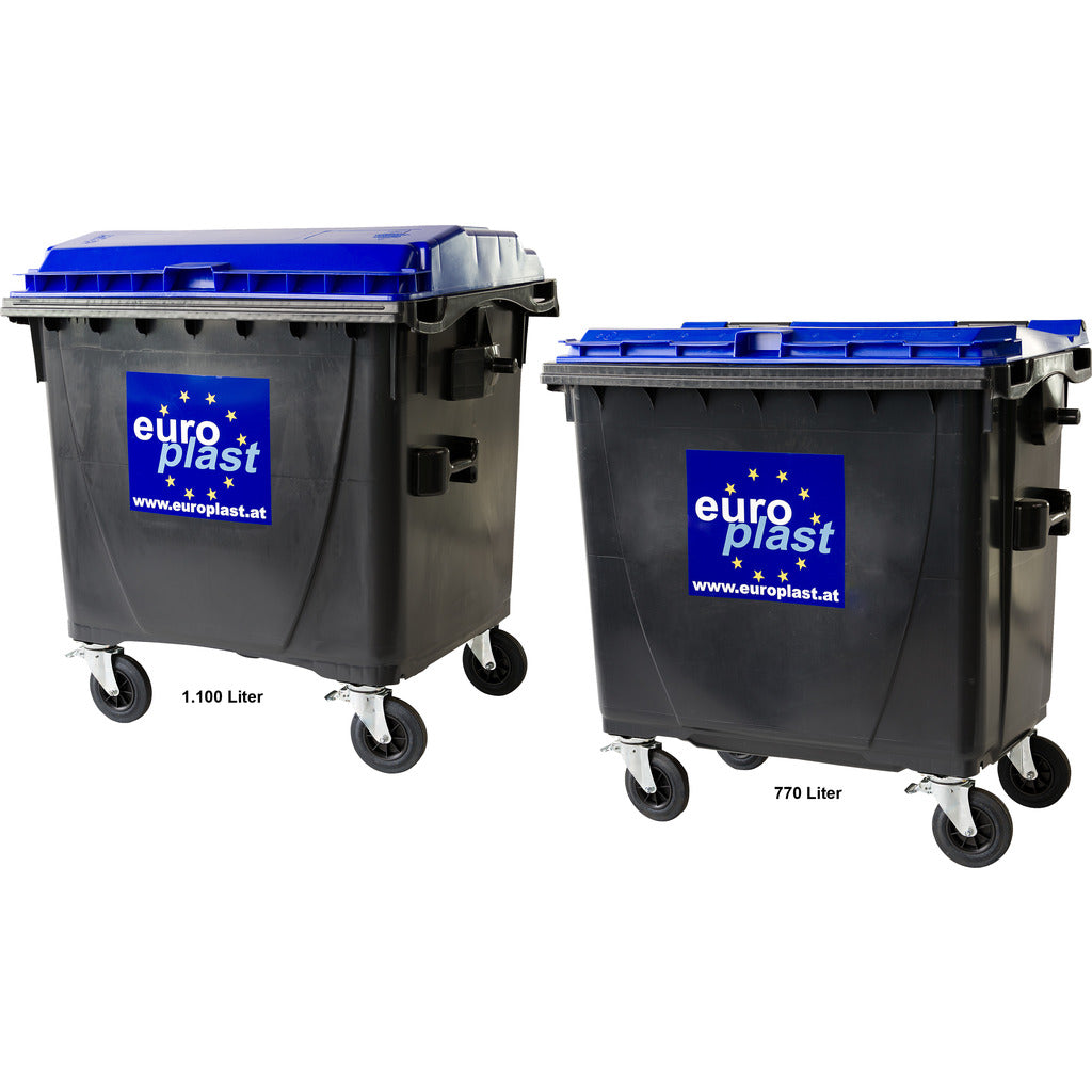Waste and recyclables collection containers / 4-wheel containers