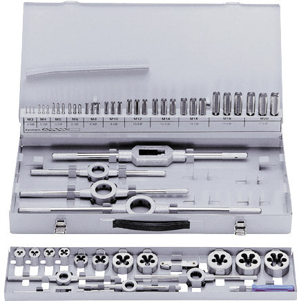 Thread cutting tool set
