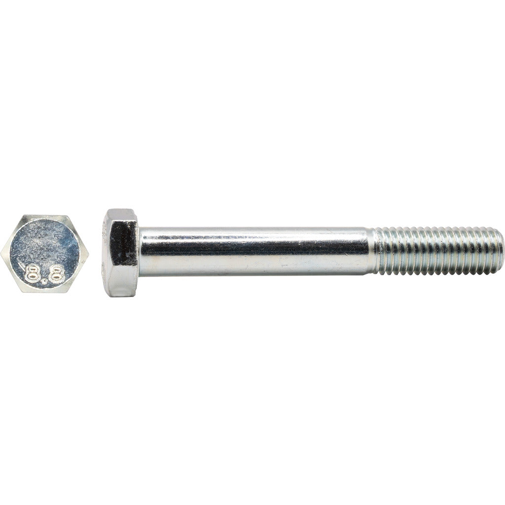 ISO4014/DIN931 hexagon head screws with shaft 8.8 galvanized KP