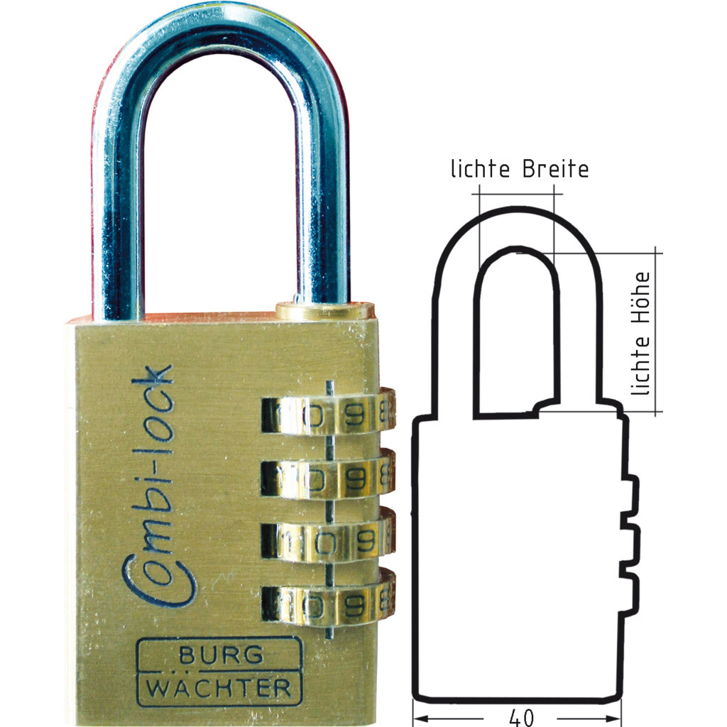 Combination padlock Combi Lock 80