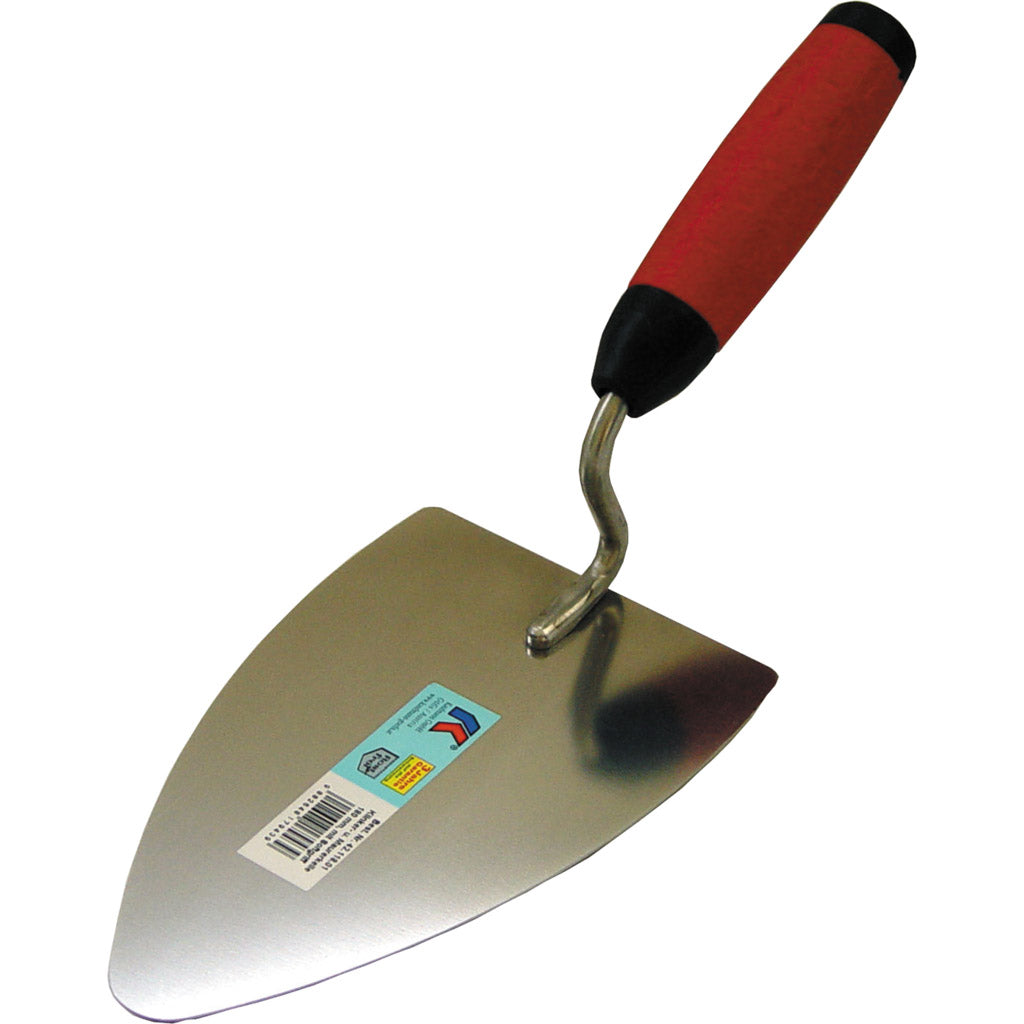 Cazzuola per clinker e muratura con impugnatura morbida