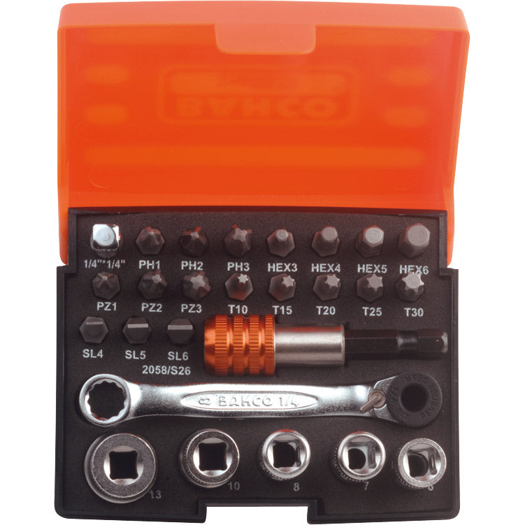 Bit ratchets - bit/socket wrench set