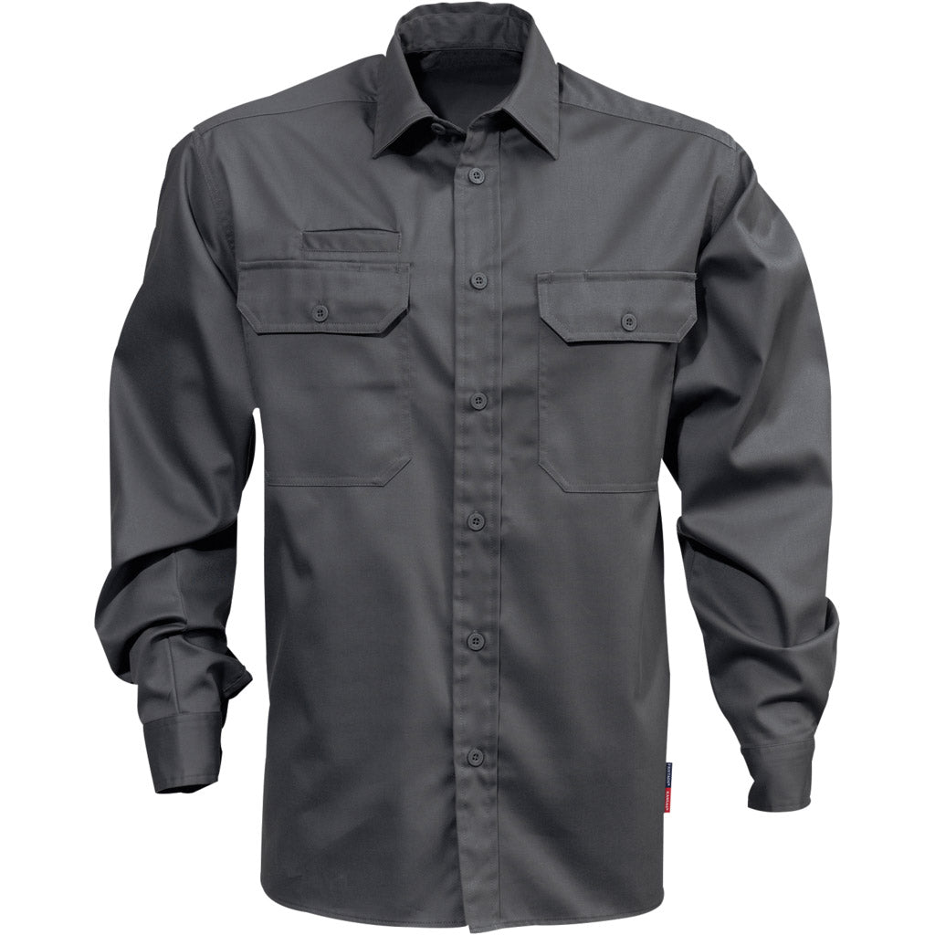 Camicia in cotone a manica lunga 7386 BKS