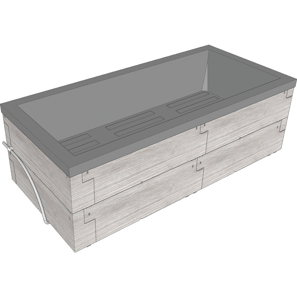 Juwel Timber planter for balcony & terrace