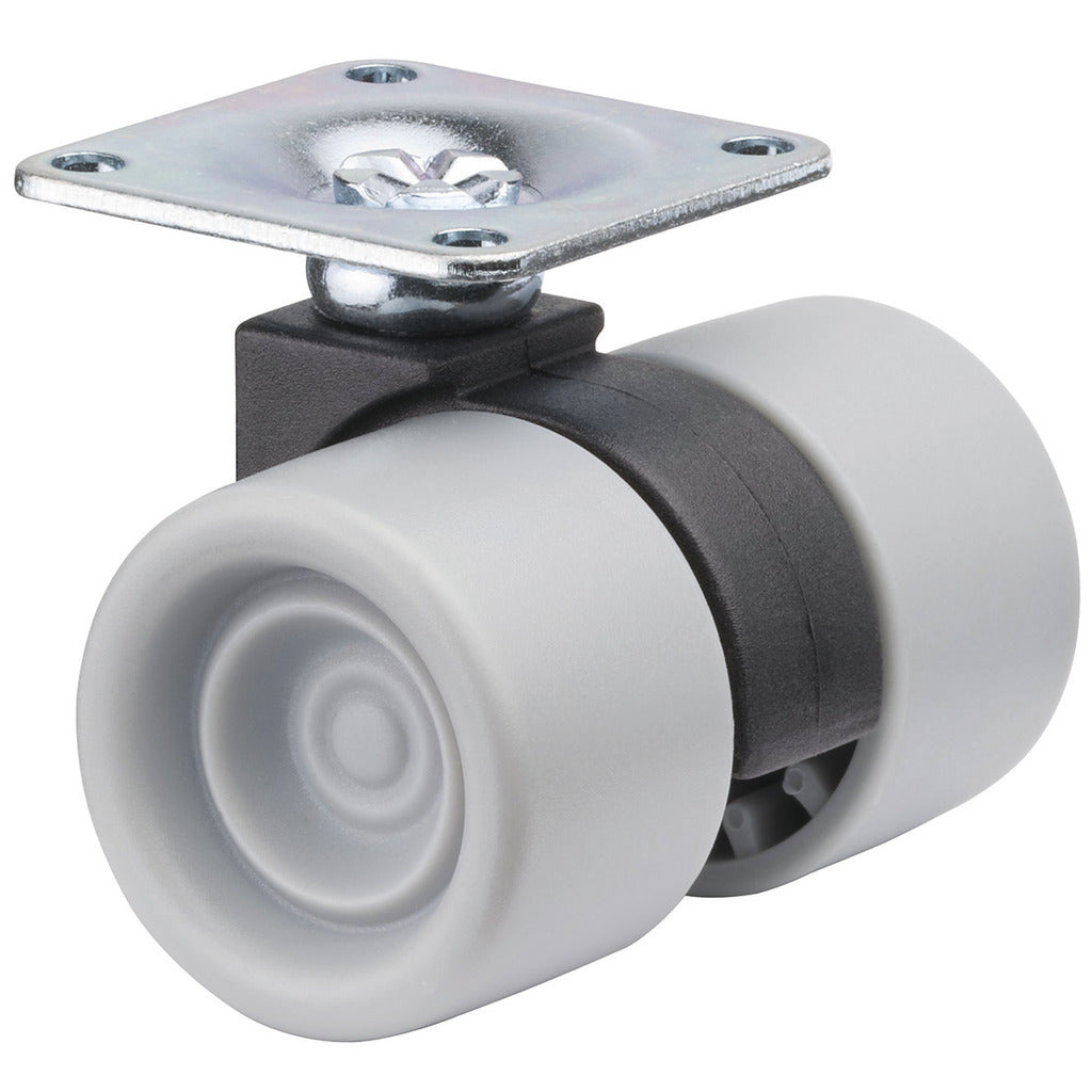 Plastic double roller