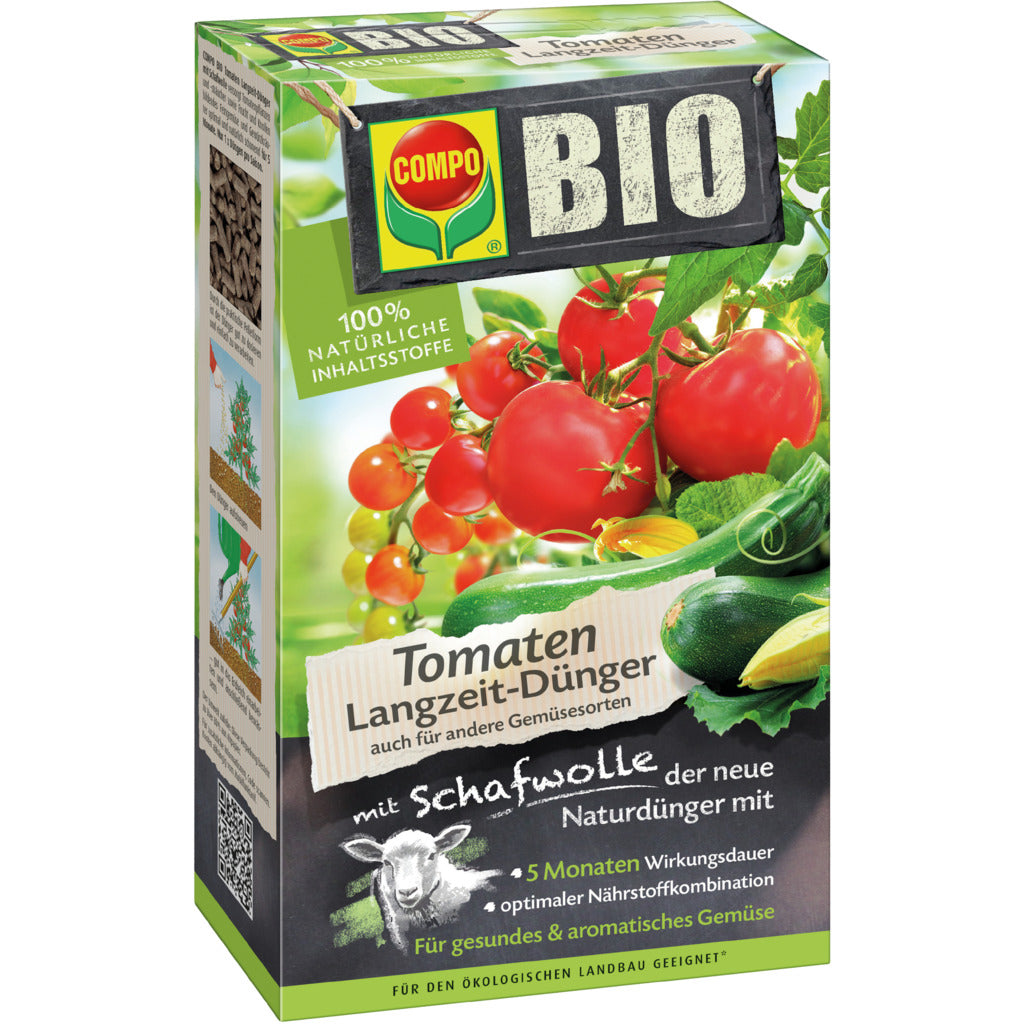 Compo BIO Fertilizzante a lungo termine per pomodori con lana di pecora