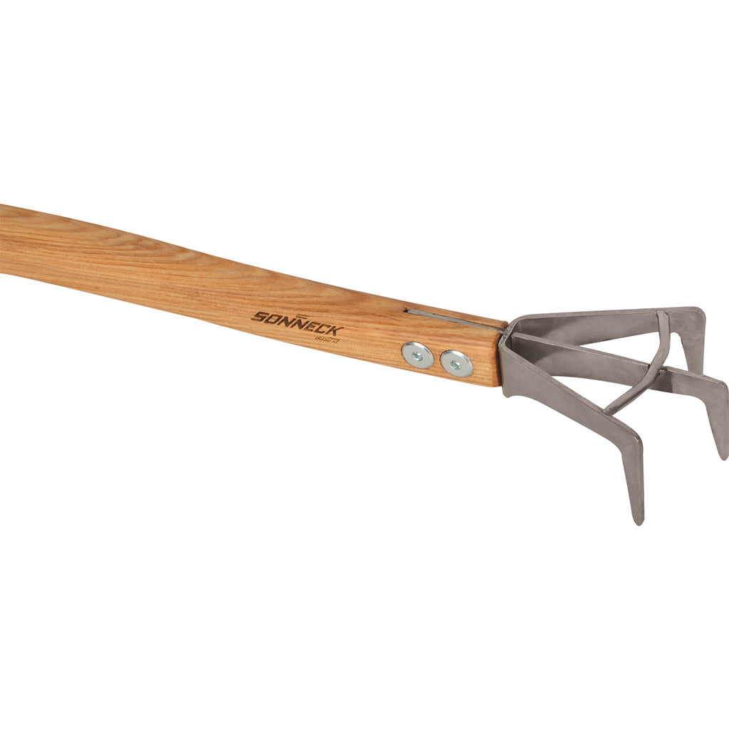 Artiglio per diserbo rialzato / con manico in legno duro