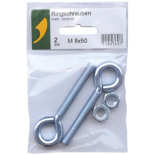 Bulloni ad occhiello SBV zincati con dado