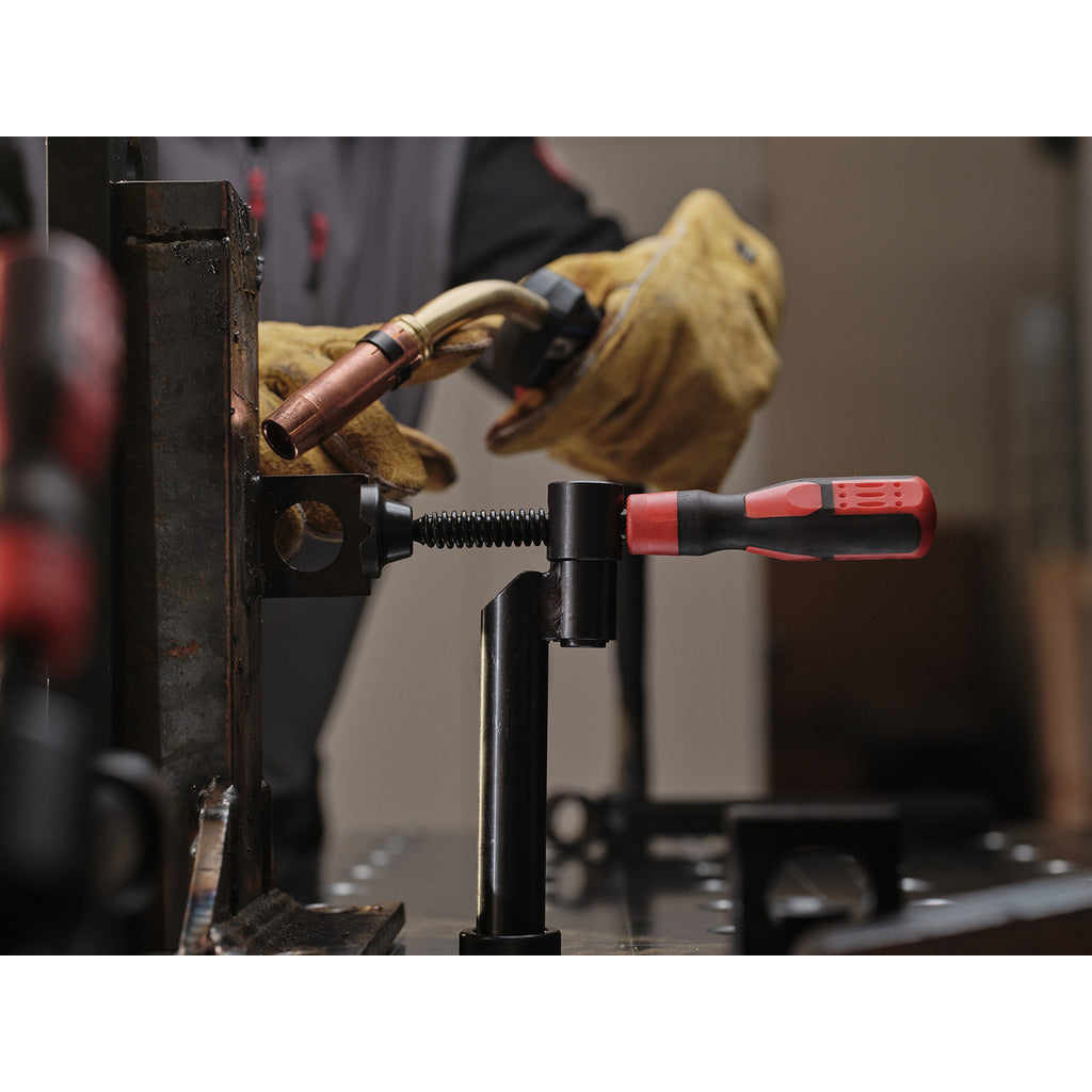 Morsetto a vite per tubi da tavolo di saldatura 90° / Sistema 28