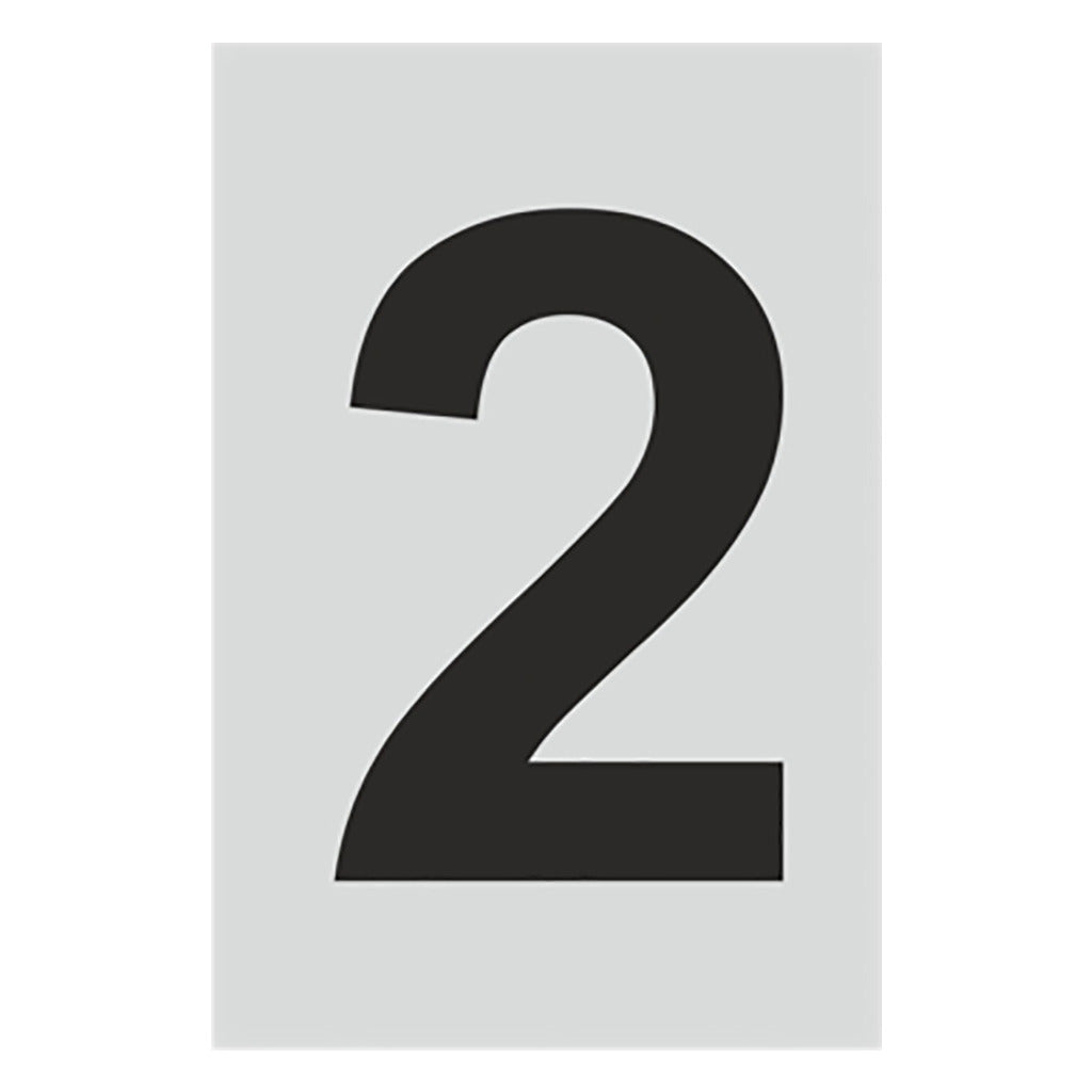 Number stainless steel look