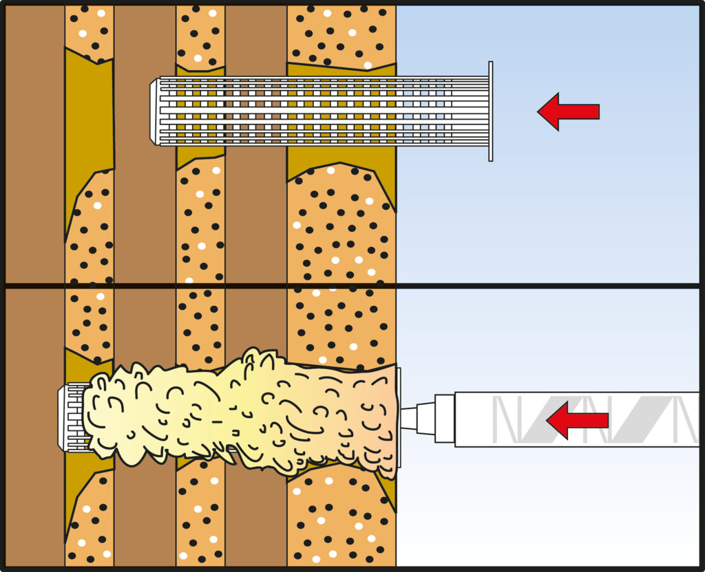 Liquid dowel fill & fix