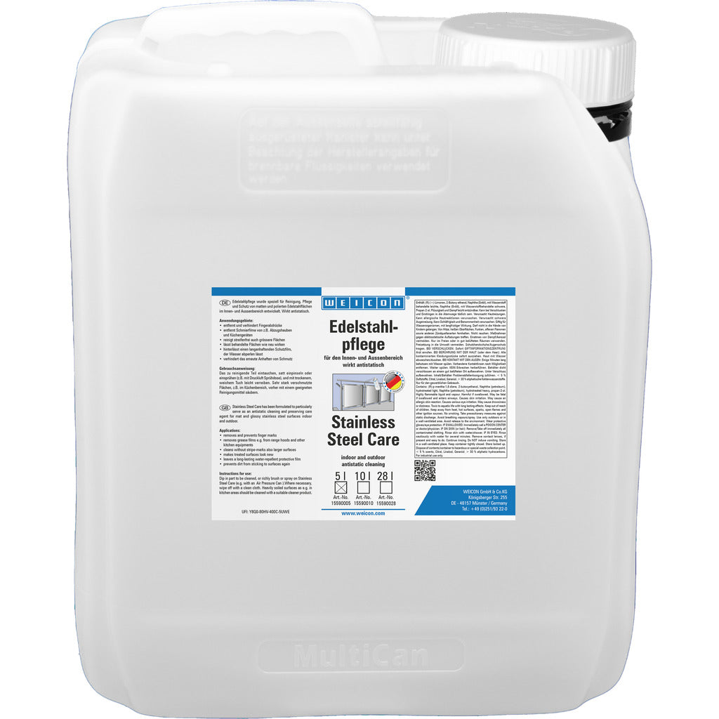 Cura dell'acciaio inossidabile