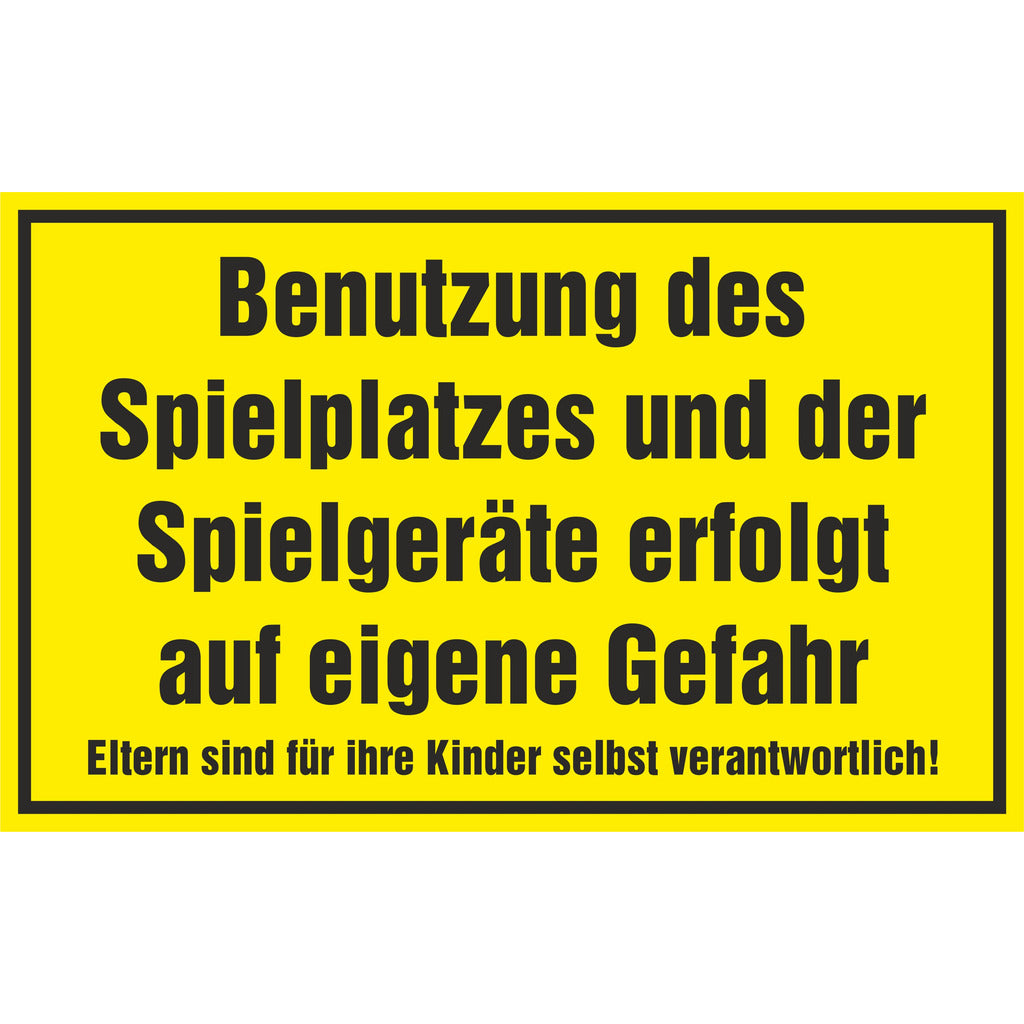 Cartello - Parco giochi