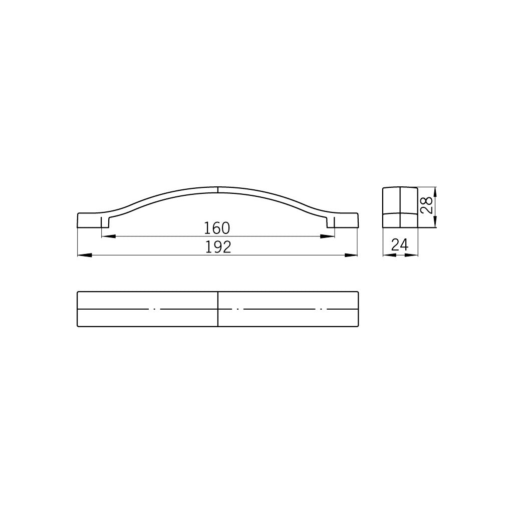 Furniture handle 1750