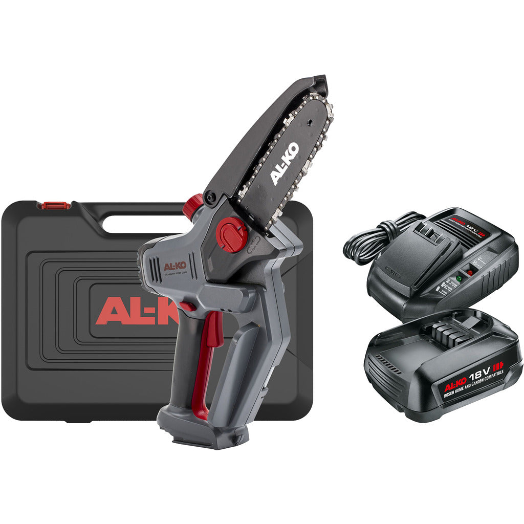 Mini motosega a batteria AL-KO CSM 1815 / con batteria e caricabatteria
