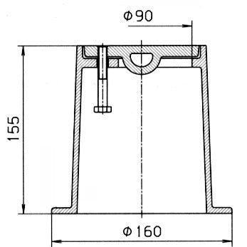 Street cap "Rigid" No. 1550 light