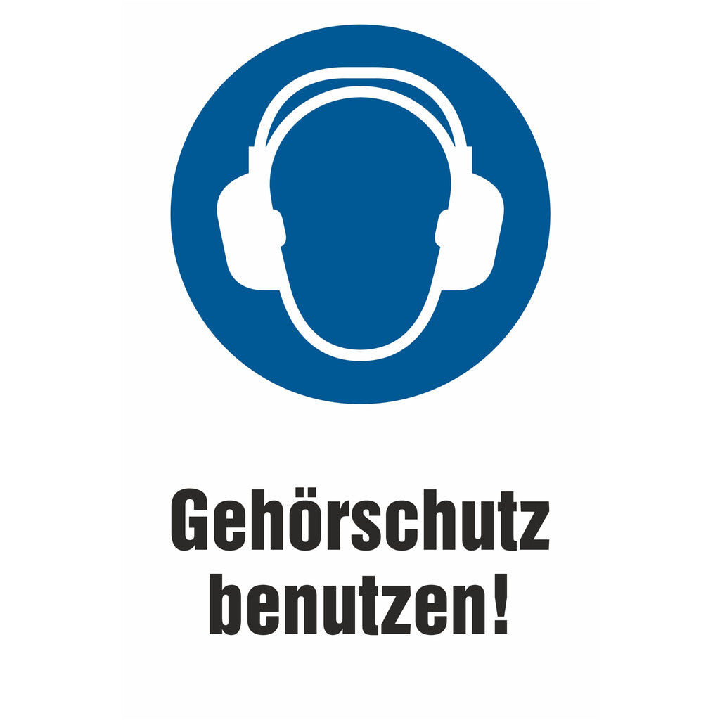 Mandatory sign - Wear hearing protection