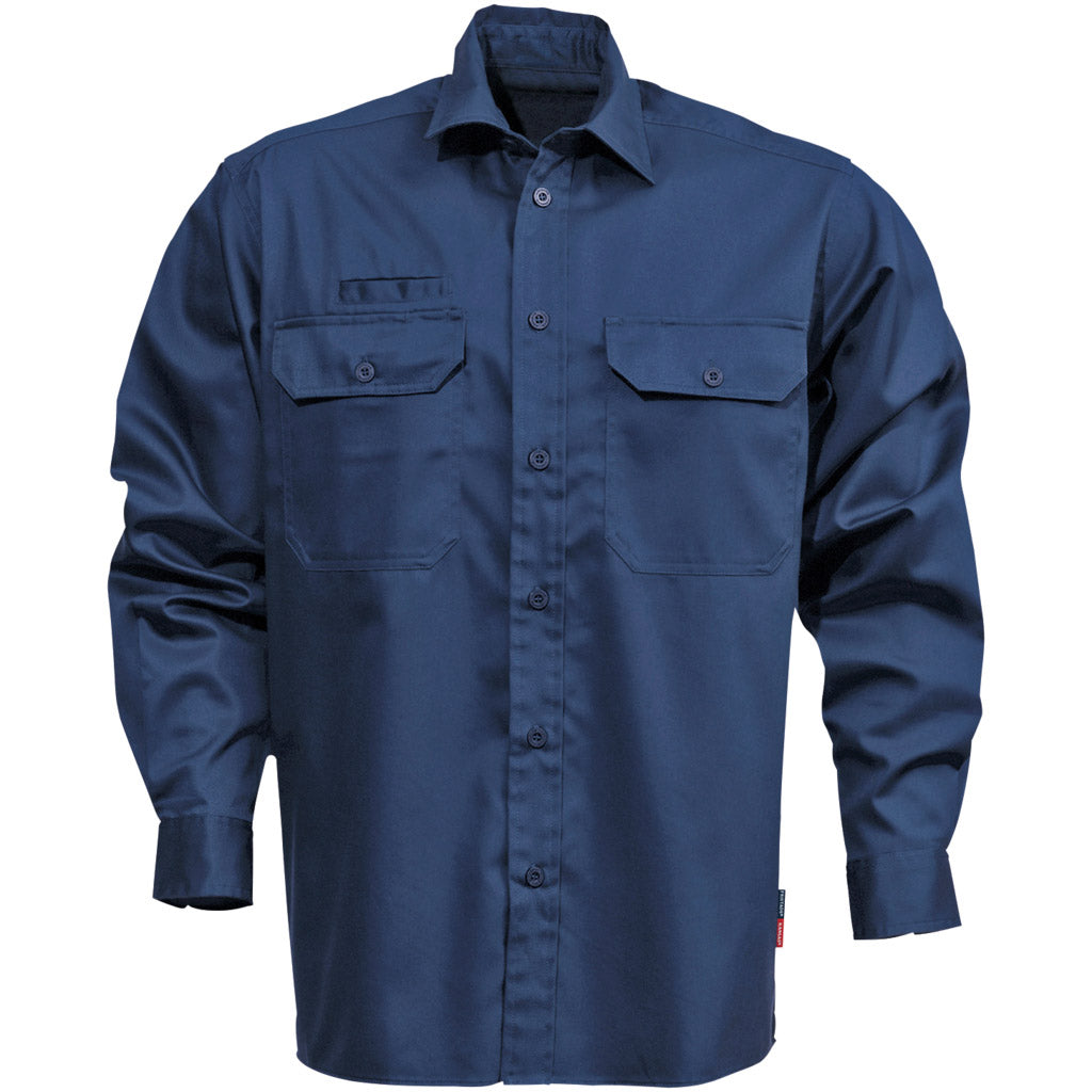 Camicia in cotone a manica lunga 7386 BKS