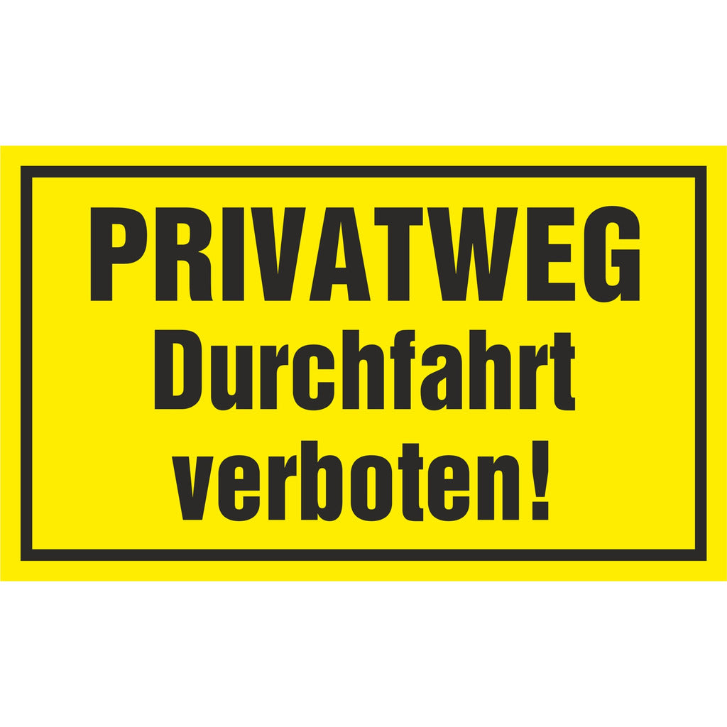 Sign - PRIVATE ROAD No entry!