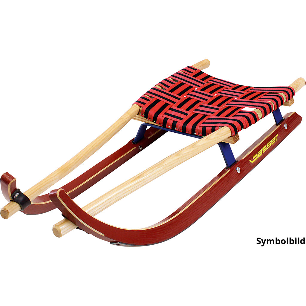 Children's sports toboggan with seat belt