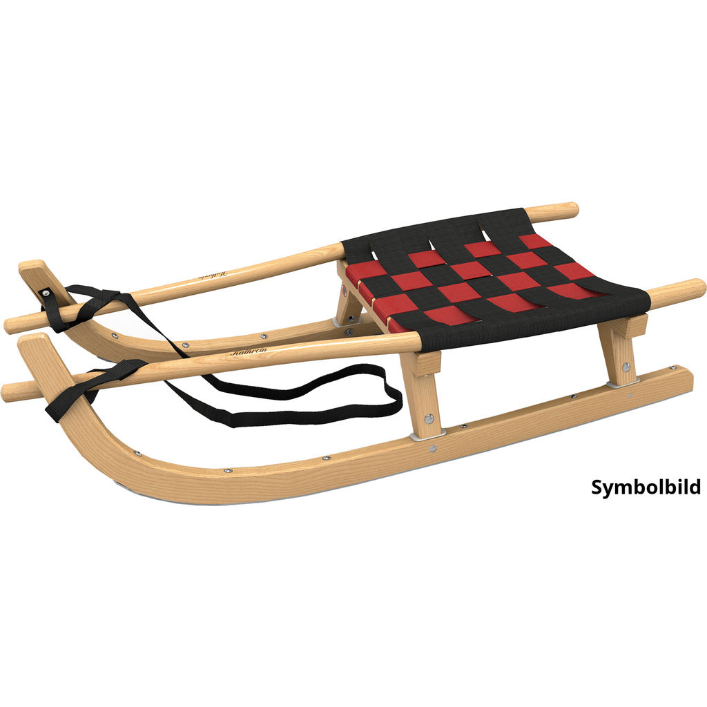 Touring toboggan single-seater with belt seat