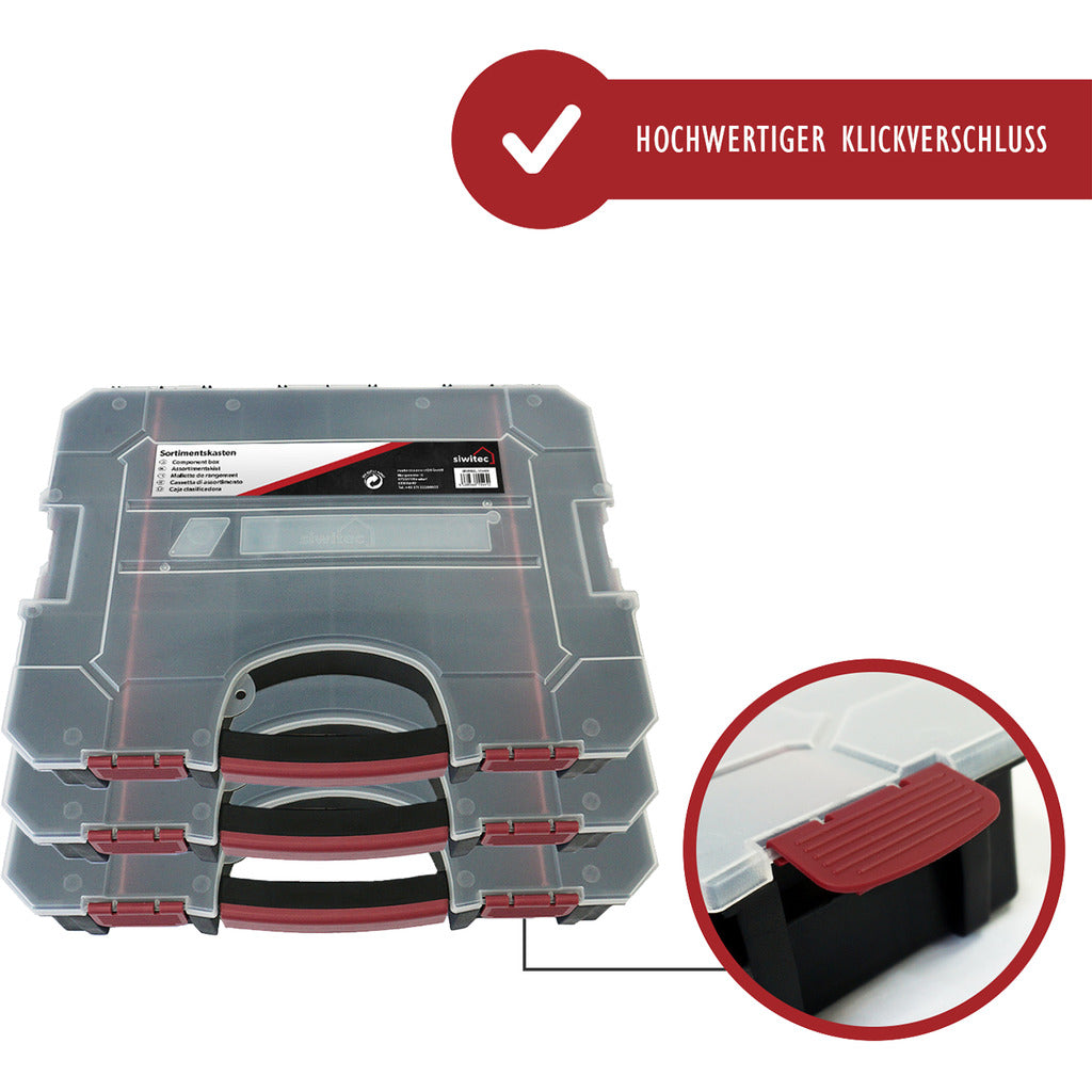 Assortment box stackable / empty