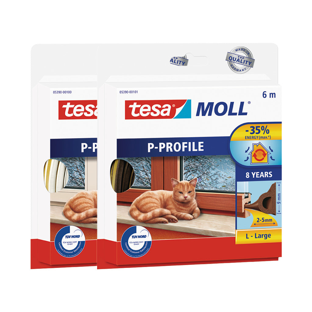 P-profile rubber seal