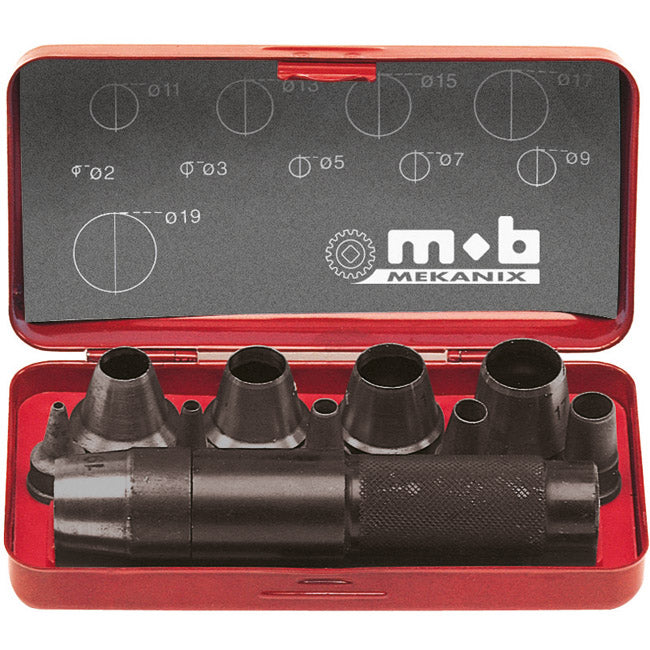 Hole and ring punch set