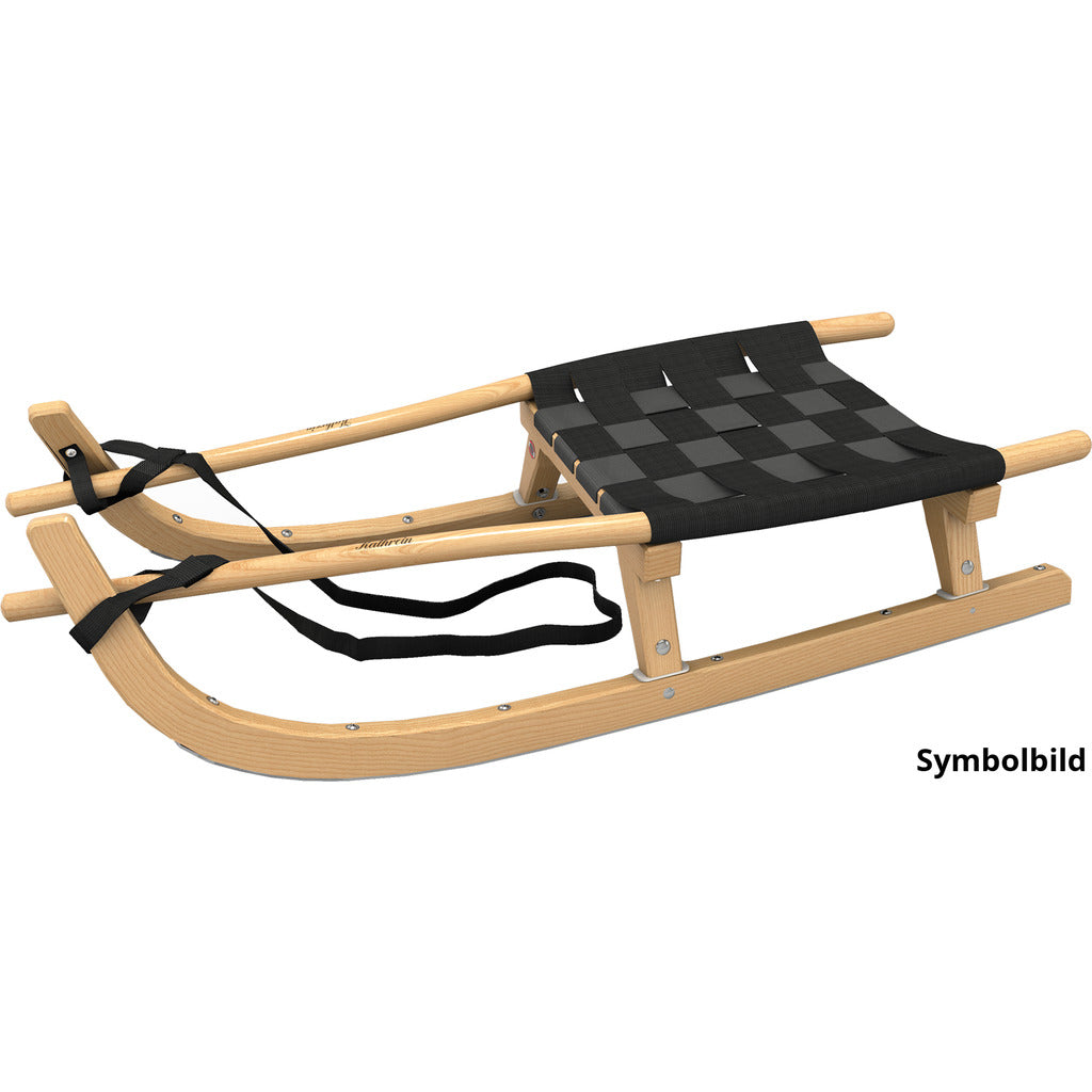 Touring toboggan single-seater with belt seat