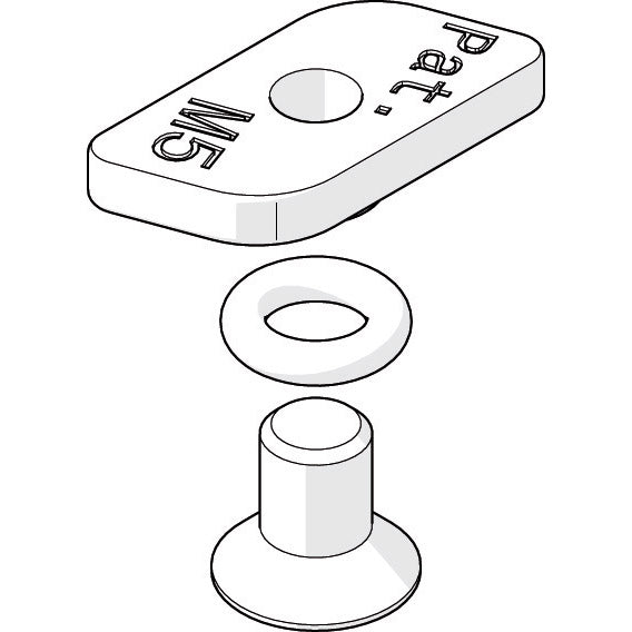 Mounting set for angle profile HAWA-Junior 80