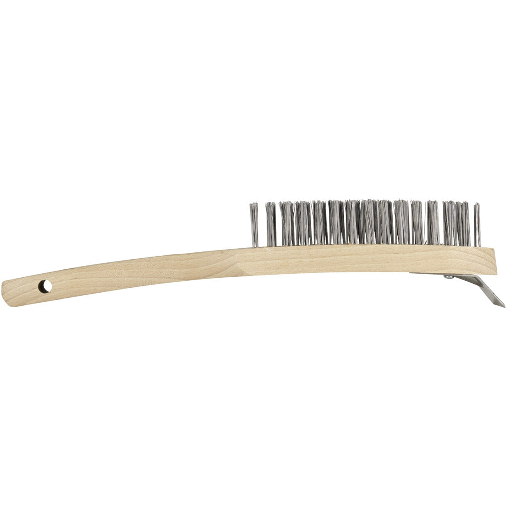 Hand wire brush with scraper Premium** for steel