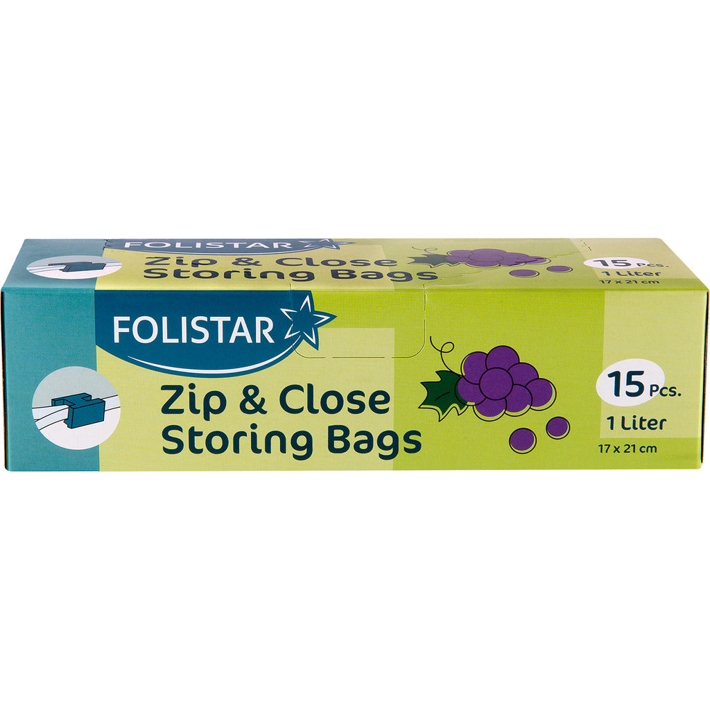 Freezer bags with zipper