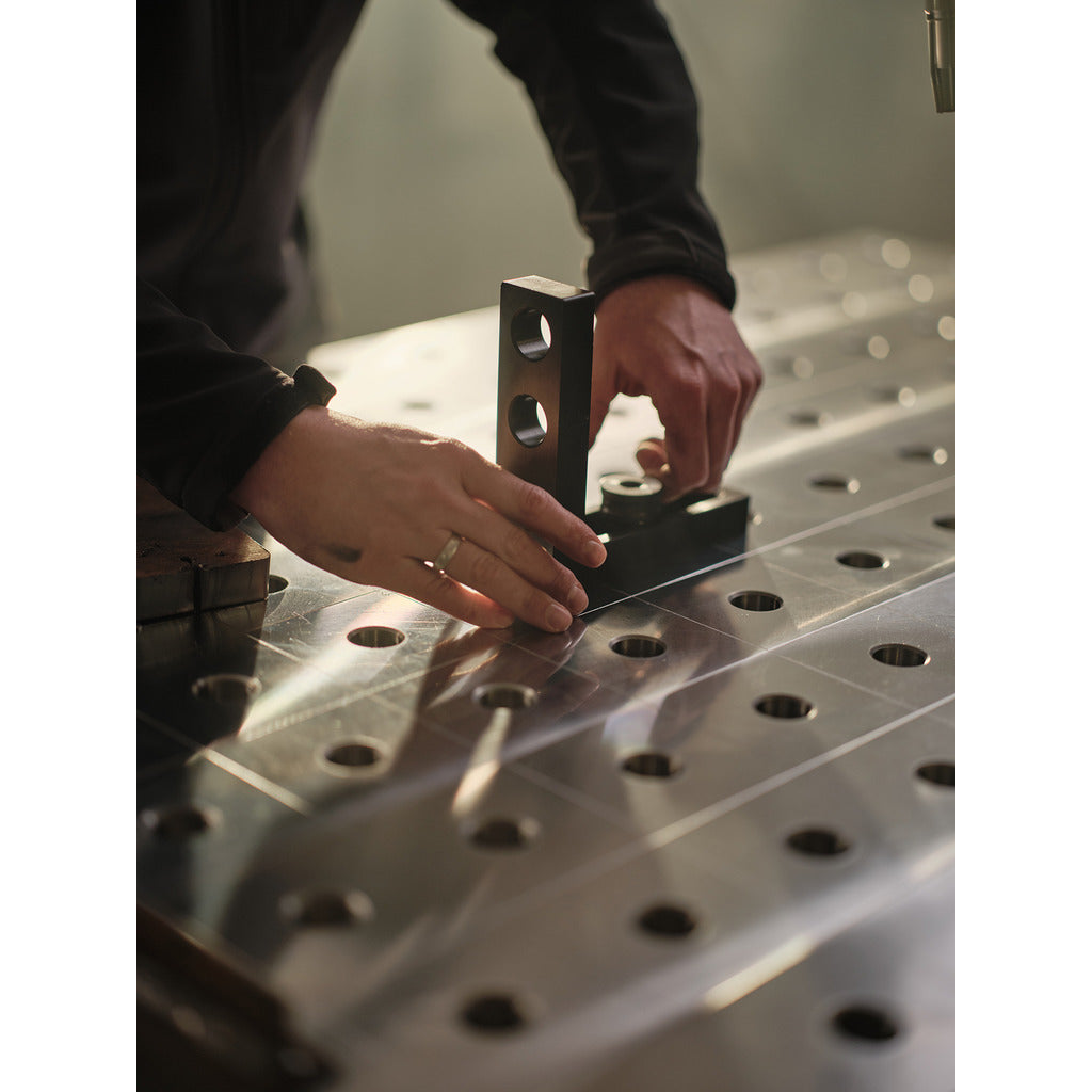 Schweißtisch Anschlagwinkel / Lang- und 3-Loch / System 28