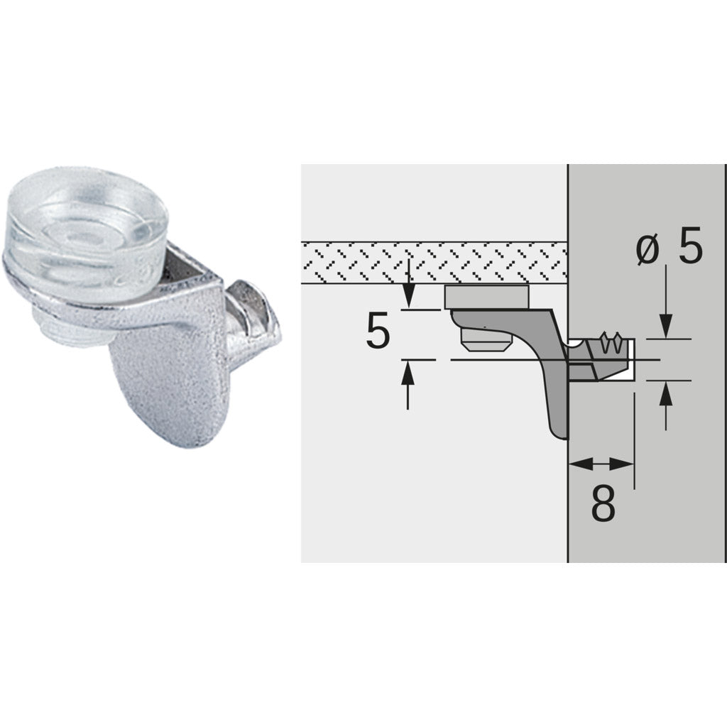 Glass shelf support Sekura 8