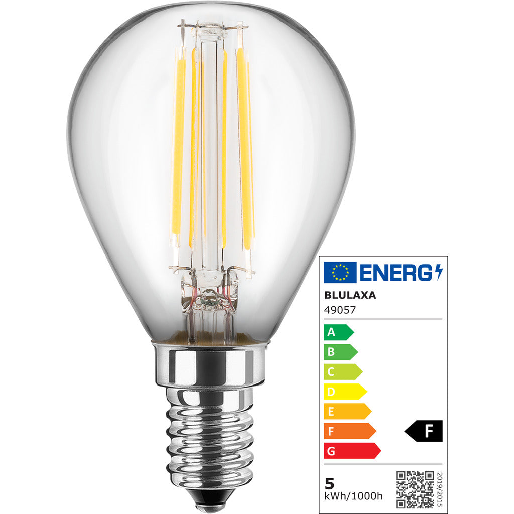 LED filament lamp MiniGlobe G45 / E14