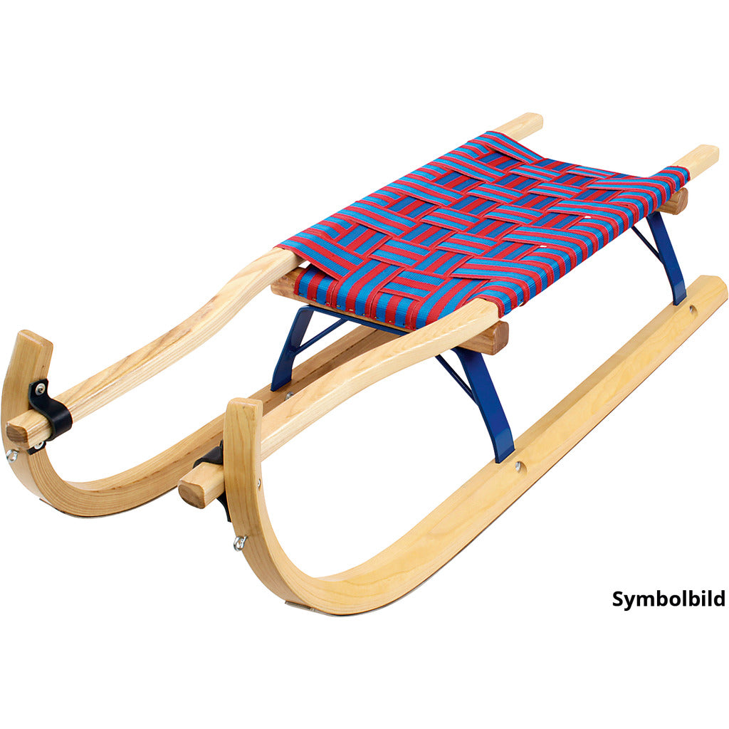 Rental toboggan two-seater with belt seat
