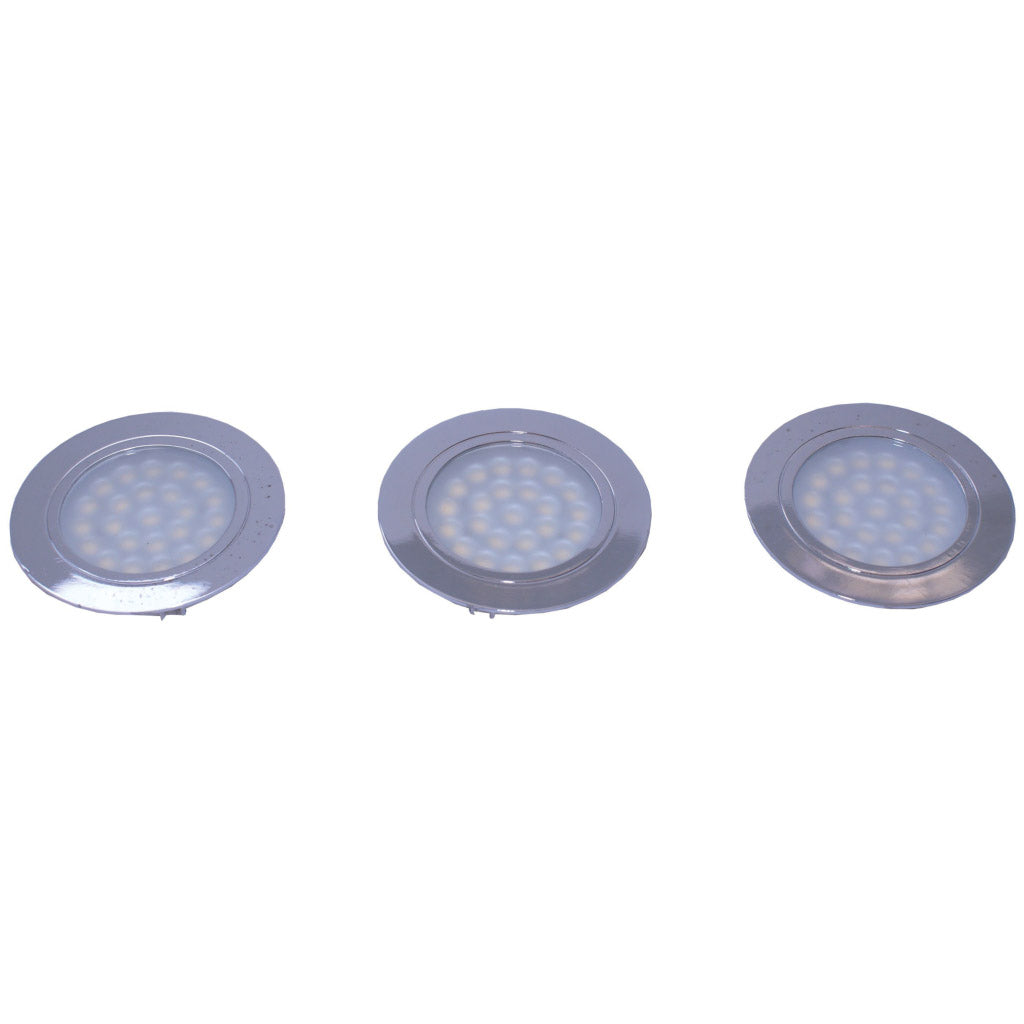 LED recessed light round (12V) set of 3