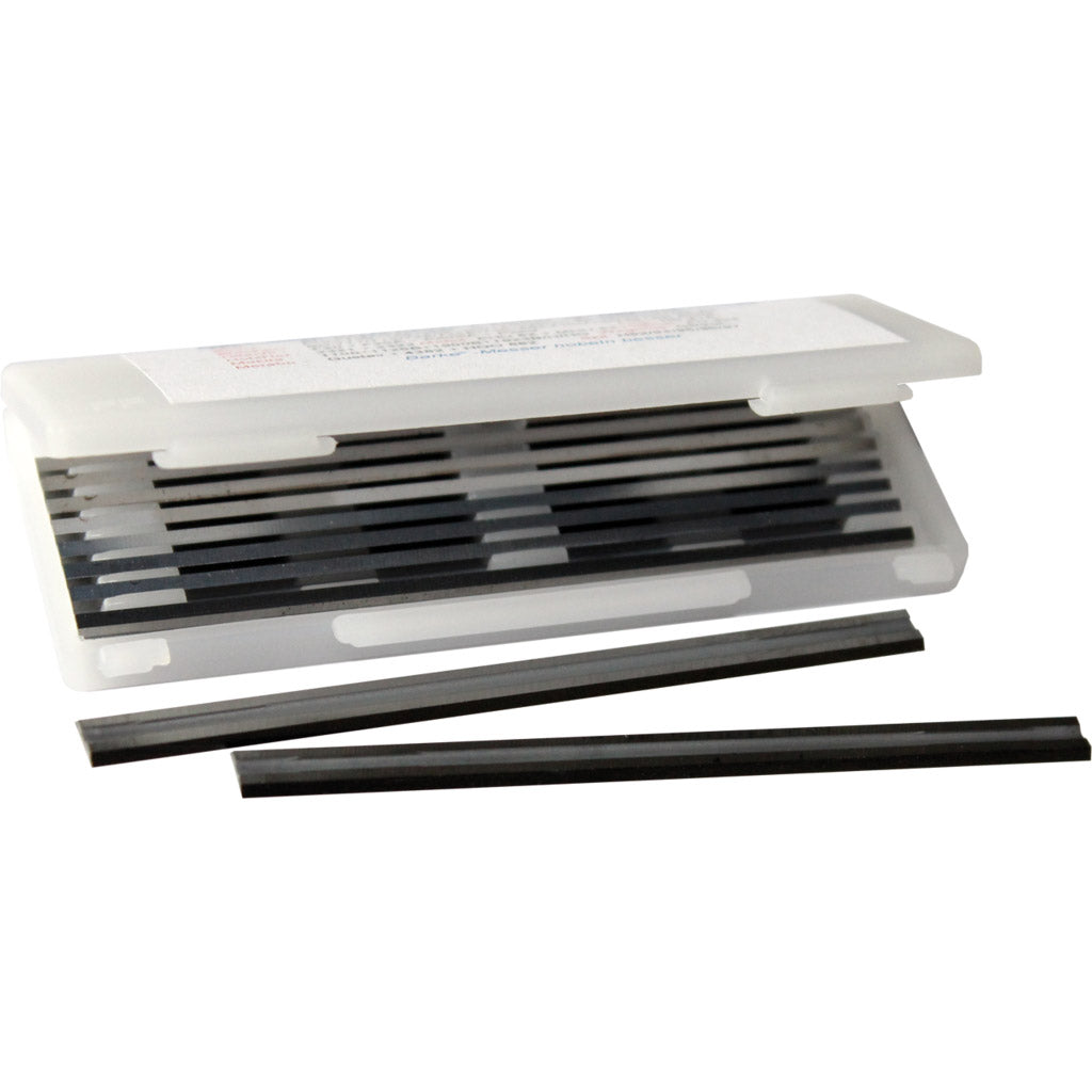 Reversible planer blades for electric hand planers