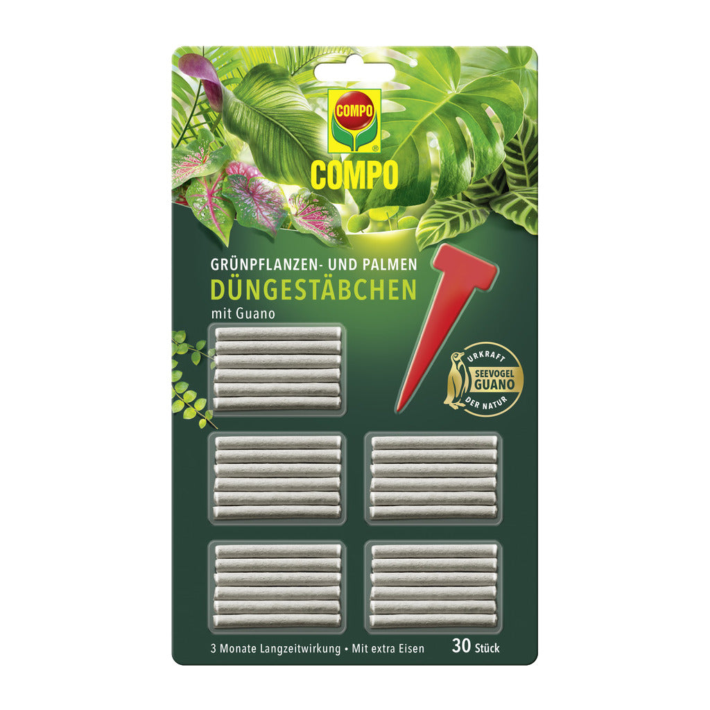 Compo Green Plant and Palm Fertilizer Sticks with Guano